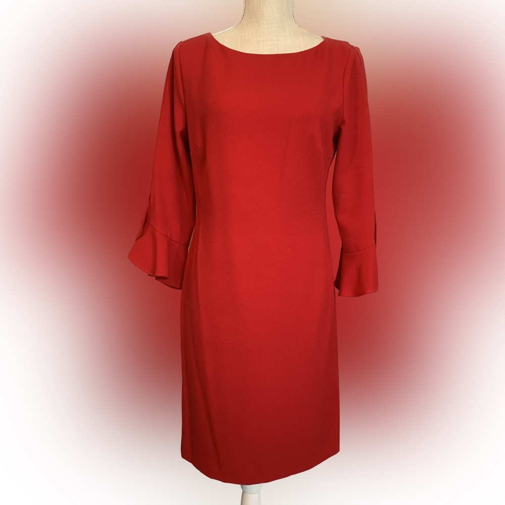 Karl Lagerfeld | Size 6 | Tulip Ruffle 3/4 sleeve | Above the knee - Picture 3 of 9